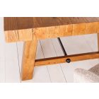 Stílusos étkezőasztal Grand Timber 300 cm fenyő 8 cm asztallappal vintage barna 