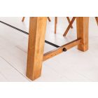 Stílusos étkezőasztal Grand Timber 300 cm fenyő 8 cm asztallappal vintage barna 
