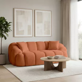 Varese design 2 személyes kanapé 199  cm téglavörös