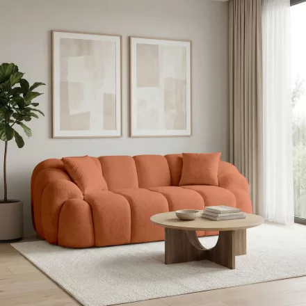 Varese design 2 személyes kanapé 199  cm téglavörös