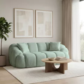 Varese design 2 személyes kanapé 199 cm türkiz