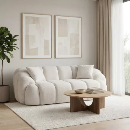 Varese design 2 személyes kanapé 199  cm fehér