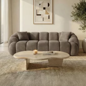 Varese design 3 személyes kanapé 233 cm barna