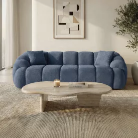 Varese design 3 személyes kanapé 233 cm sötétkék