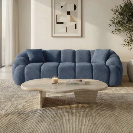 Varese design 3 személyes kanapé 233 cm sötétkék