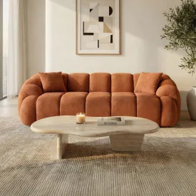Varese design 3 személyes kanapé 233 cm téglavörös
