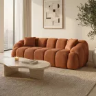 Varese design 3 személyes kanapé 233 cm téglavörös