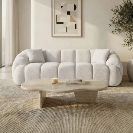 Varese design 3 személyes kanapé 233 cm fehér