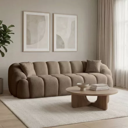 Varese design 4 személyes kanapé 268 cm barna