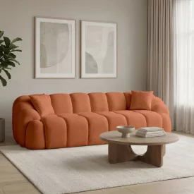 Varese design 4 személyes kanapé 268 cm téglavörös