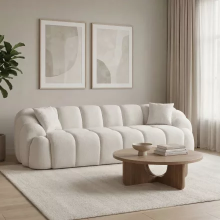 Varese design 4 személyes kanapé 268  cm fehér