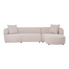 Hampton Lounge Sofa 294 cm sarok ülőgarnitúra bézs - jobbos