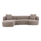 Hampton Lounge Sofa 294 cm sarok ülőgarnitúra világosbarna - balos
