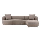 Hampton Lounge Sofa 294 cm sarok ülőgarnitúra világosbarna - jobbos