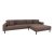 Arden Lounge Sofa sarok ülőgarnitúra 290 cm barna - jobbos 