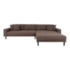 Arden Lounge Sofa sarok ülőgarnitúra 290 cm barna - jobbos 