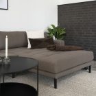 Arden Lounge Sofa sarok ülőgarnitúra 290 cm barna - jobbos 