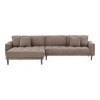 Arden Lounge Sofa sarok ülőgarnitúra 290 cm barna kord - jobbos 