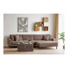 Arden Lounge Sofa sarok ülőgarnitúra 290 cm barna kord - balos