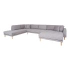Arden XXL Lounge Sofa U alaku ülőgarnitúra 370 cm szürke - jobbos