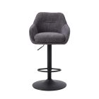 Elegáns bárszék Elano grafitszürke