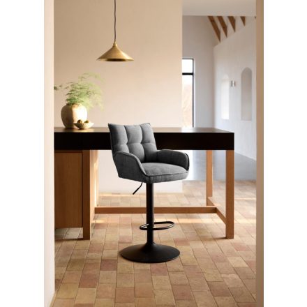 Elegáns bárszék Nuvia grafitszürke