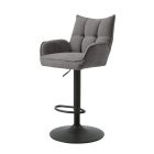 Elegáns bárszék Nuvia grafitszürke
