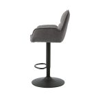 Elegáns bárszék Nuvia grafitszürke