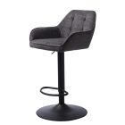 Elegáns bárszék Velian sötétszürke