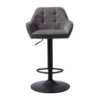 Elegáns bárszék Velian sötétszürke