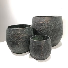 Design virágtartó VERDORO zöld-arany S