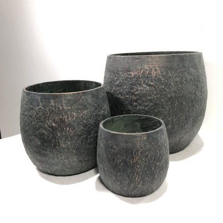 Design virágtartó VERDORO zöld-arany S