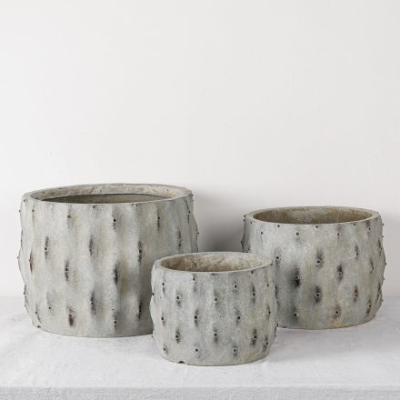 Design virágtartó ACANTHA GRIS szürke Készlet