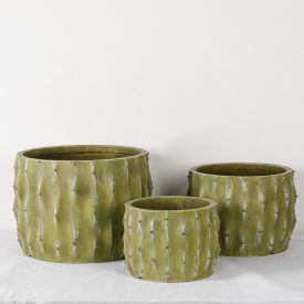 Design virágtartó ACANTHA VERDE zöld L