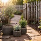 Design virágtartó TERRA ANTIQUA NOIR fekete M