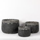 Design virágtartó TERRA ANTIQUA NOIR fekete S