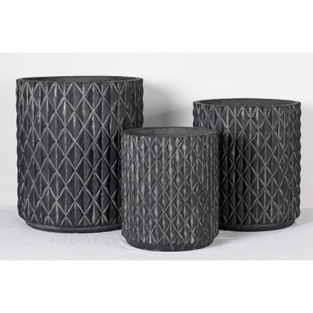 Design virágtartó RHOMBARA NOIR I. fekete S