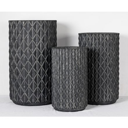 Design virágtartó RHOMBARA NOIR II. fekete M