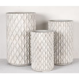 Design virágtartó RHOMBARA BLANC II. fehér S