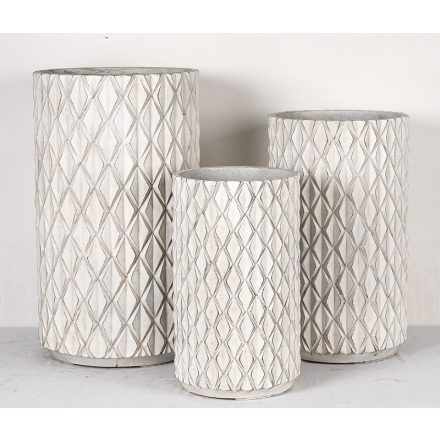 Design virágtartó RHOMBARA BLANC II. fehér S