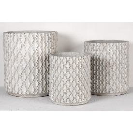 Design virágtartó RHOMBARA BLANC I. fehér L