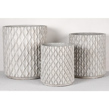 Design virágtartó RHOMBARA BLANC I. fehér L