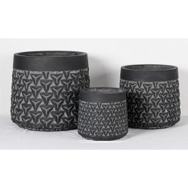 Design virágtartó YARA NOIR II. fekete L