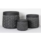 Design virágtartó YARA NOIR II. fekete S