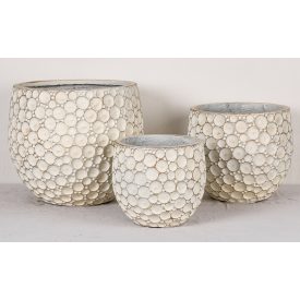 Design virágtartó GLOBERA BEIGE III. bézs M