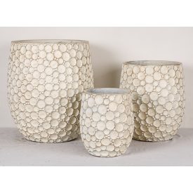 Design virágtartó GLOBERA BEIGE II. bézs S