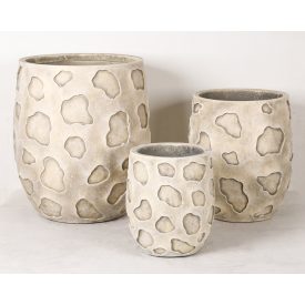 Design virágtartó LITHOS BEIGE bézs L